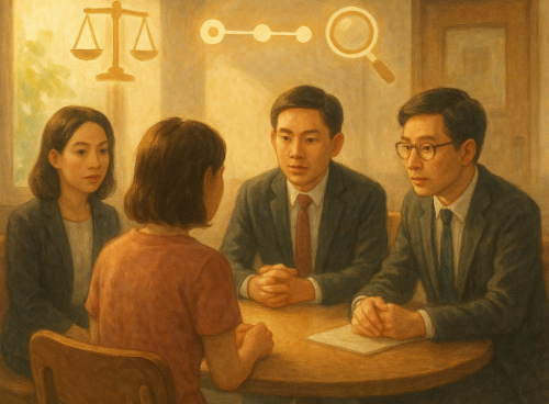 偵查庭怎麼回答才安全？10個提問情境與筆錄更正術，避免自白陷阱與關鍵用語示範，附範本句型速查懶人包 示意图